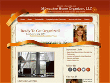 Tablet Screenshot of milwaukeehomeorganizer.com